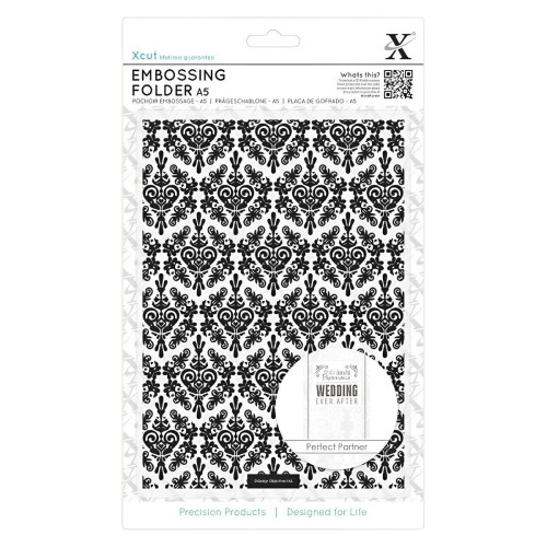 DOCRAFTS EMBOSSING FOLDER A5 - DAMASK BACKGROUND XCU 515187