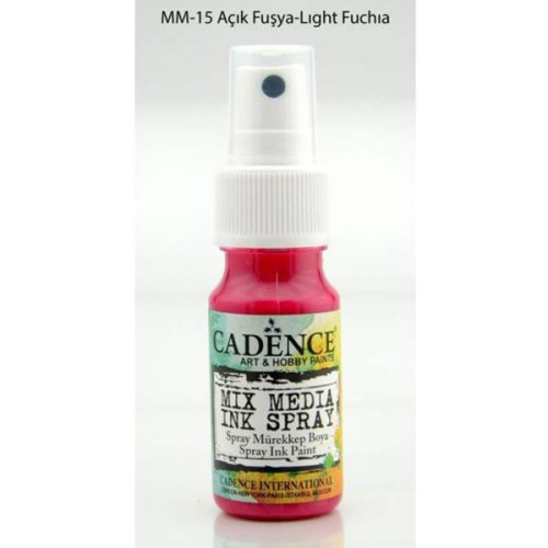 CADENCE SPRAY LUBRICANT MIX MEDIA 25 ML. - LIGHT FUCHSIA MM-15