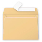 CLAIREFONTAINE PLIQUE 114/162 MM. - CARAMEL