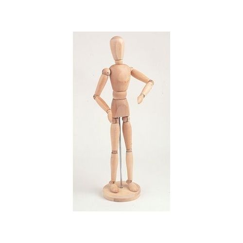 LUKAS WOODEN MOVABLE FEMALE MANNEQUIN H: 30 CM