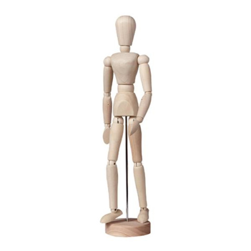 LUKAS WOODEN MOVABLE FEMALE MANNEQUIN H: 30 CM