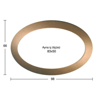 NEWART MDF FRAME 98/66CM FOR PHOTO/MIRROR 83/50CM - AY 135