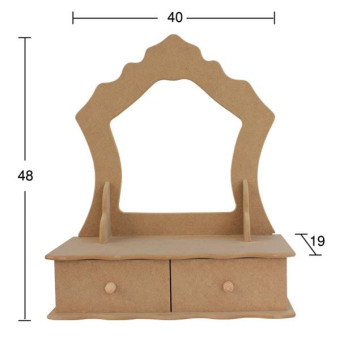 NEWART MDF VANITY FOR MIRROR 40/19/48CM - AY 144