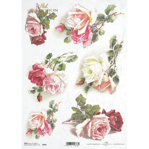 ITD COLLECTION DECOUPAGE RICE PAPER A4 - R0648