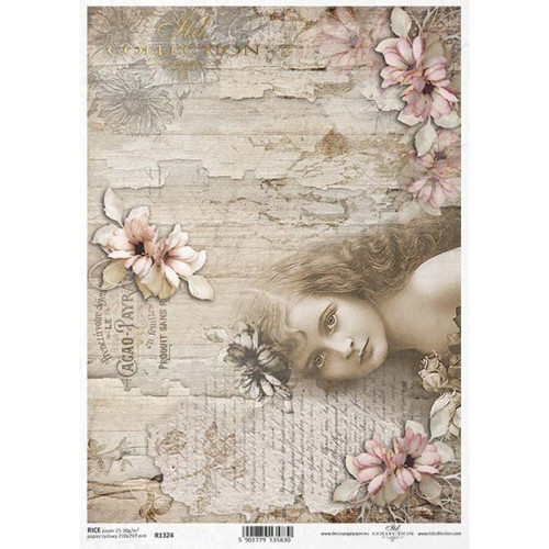 ITD COLLECTION DECOUPAGE RICE PAPER A4 - R1324