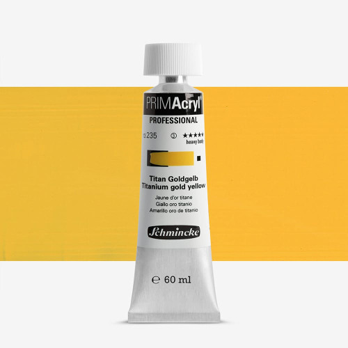 SCHMINCKE АКРИЛНА БОЯ 60 МЛ PRIMACRYL TITANIUM GOLD YELLOW