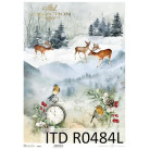 ITD COLLECTION DECOUPAGE RICE PAPER A3 - R0484L