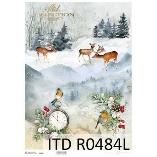 ITD COLLECTION DECOUPAGE RICE PAPER A3 - R0484L