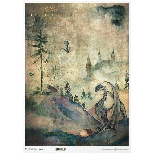 ITD COLLECTION DECOUPAGE RICE PAPER A3 - R0638L