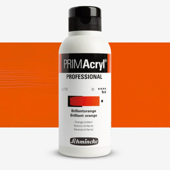 SCHMINCKE АКРИЛНА БОЯ 250 МЛ PRIMACRYL BRILLIAN ORANGE FLUID