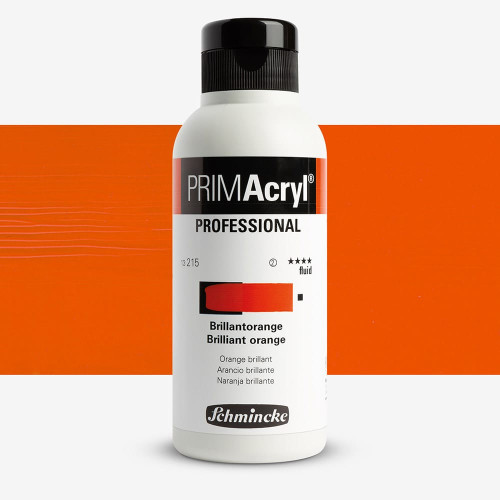 SCHMINCKE АКРИЛНА БОЯ 250 МЛ PRIMACRYL BRILLIAN ORANGE FLUID