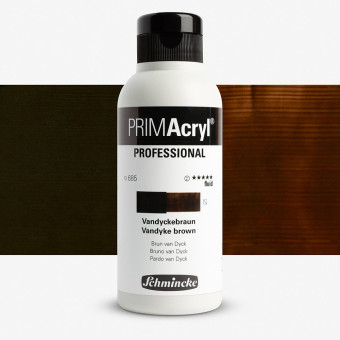 SCHMINCKE АКРИЛНА БОЯ 250 МЛ PRIMACRYL VANDYKE BROWN FLUID