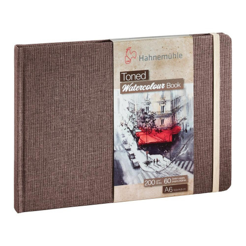 HAHNEMUHLE TONED WATERCOLOUR BOOK БЕЖОВ 200ГР, A6, 60 СТР.