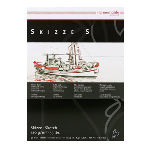 HAHNEMUHLE СКИЦНИК SKIZZE S 120 GSM, 29.7/42 CM, A3, 50 Л