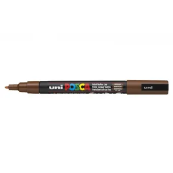 POSCA АКРИЛЕН МАРКЕР PC-3M, 0.9-1.3 MM - BROWN