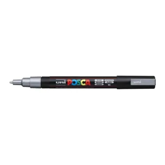 POSCA АКРИЛЕН МАРКЕР PC-3M, 0.9-1.3 MM - SILVER