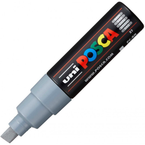 POSCA ACRYLIC MARKER PC-8K, 8 MM - GREY