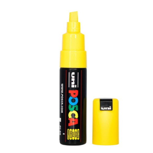 POSCA ACRYLIC MARKER PC-8K, 8 MM - YELLOW