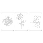 SIZZIX SIZZLITS DIE CUTTING DIES - ROSES FLOWER SET