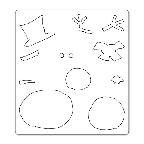 SIZZIX BIGZ ЩАНЦИ ЗА ИЗРЯЗВАНЕ - ASSEMBLY SNOWMAN