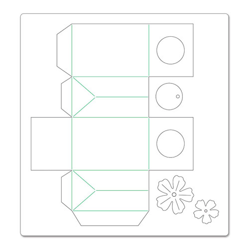 SIZZIX BIGZ ЩАНЦИ ЗА ИЗРЯЗВАНЕ - BAG, TREAT WINDOWS & FLOWER