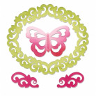 SIZZIX THINLITS DIES - BUTTERFLY, FLOURISHES