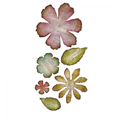SIZZIX BIGZ XL ЩАНЦИ ЗА ИЗРЯЗВАНЕ - JUMBO TATTERED FLORALS