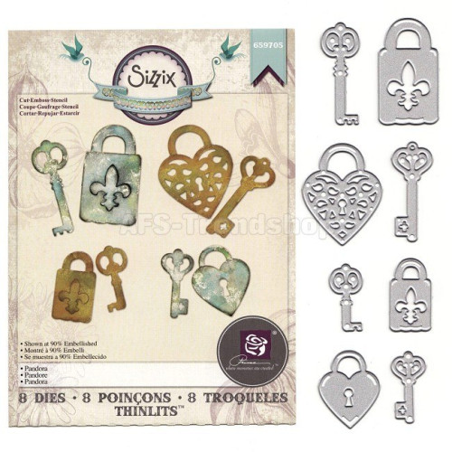 SIZZIX THINLITS ЩАНЦИ ЗА ИЗРЯЗВАНЕ - PANDORA
