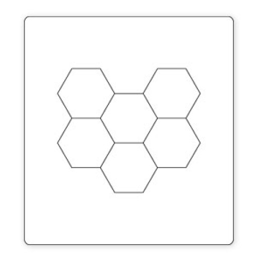 SIZZIX BIGZ DIE CUTTING DIES - HEXAGONS, 3/4IN SIDES