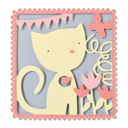 SIZZIX THINLITS ЩАНЦИ ЗА ИЗРЯЗВАНЕ - PLAYFUL KITTEN
