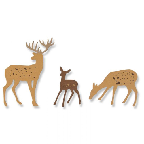 SIZZIX THINLITS ЩАНЦИ ЗА ИЗРЯЗВАНЕ - WOODLAND DEER
