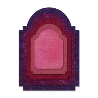 SIZZIX THINLITS ЩАНЦИ ЗА ИЗРЯЗВАНЕ - STACKED ARCHWAY