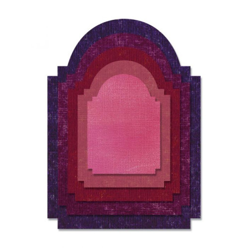 SIZZIX THINLITS ЩАНЦИ ЗА ИЗРЯЗВАНЕ - STACKED ARCHWAY