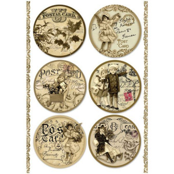STAMPERIA DECOUPAGE RICE PAPER A4 - DFSA4200