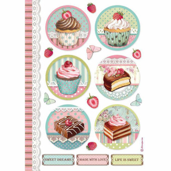 STAMPERIA DECOUPAGE RICE PAPER A4 - DFSA4503