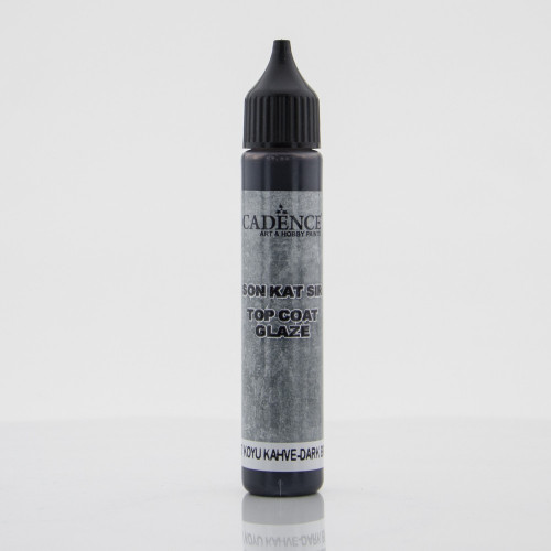 CADENCE TOP COAT GLAZE 25 ML - DARK BROWN 027