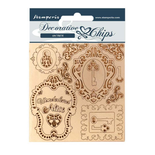 STAMPERIA ELEMENTS FROM CARDSTOCK 14/14CM SCB75