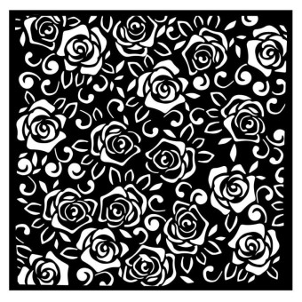 STAMPERIA MEDIA STENCIL - TEMPLATE 18 X 18 CM - KSTDQ-76