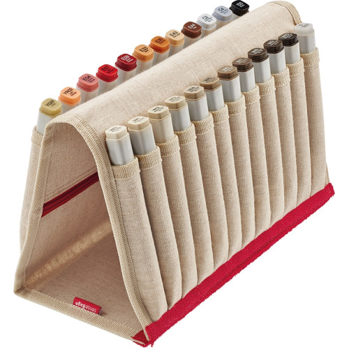 HOLTZ SENSEBAG PENCIL CASE FOR MARKERS 24 COLORS - NATURAL