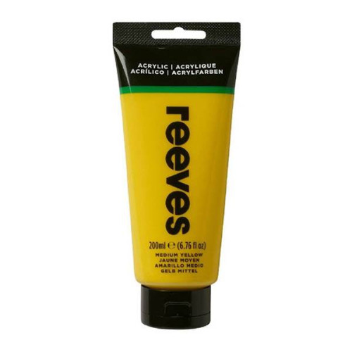 REEVES АКРИЛНА БОЯ 200 МЛ - MEDIUM YELLOW 8381120