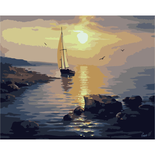 NEWART КОМПЛЕКТ ЗА РИСУВАНЕ ПО НОМЕРА 50/40СМ. - W846