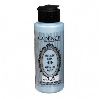 CADENCE АКРИЛНА БОЯ МЕТАЛИК 120 МЛ. - AQUA 234