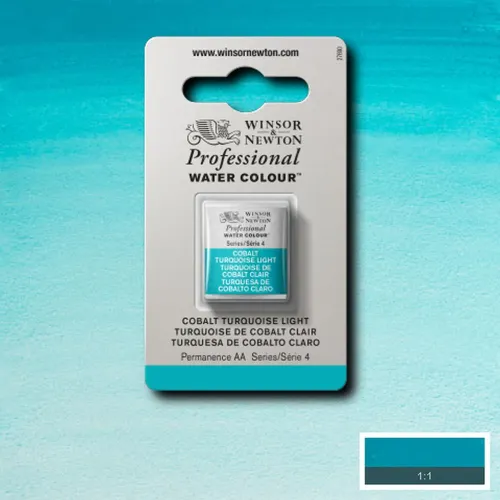 W&N АКВАРЕЛНА БОЯ PROFESSIONAL H/PAN - COBALT TURQUOIS LIGHT