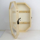ARTS WOODEN KEY BOX DISPLAY WITH GLASS - 30206