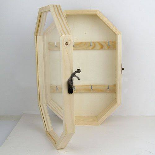 ARTS WOODEN KEY BOX DISPLAY WITH GLASS - 30206