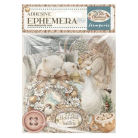 STAMPERIA WHITE CHRISTMAS EPHEMERA САМОЗАЛЕПВАЩИ КАРТОНЕНИ ФИГУРКИ - DFLCT89