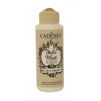 CADENCE АКРИЛНА БОЯ STYLE MATT 120 МЛ. - WARM WHITE 9002