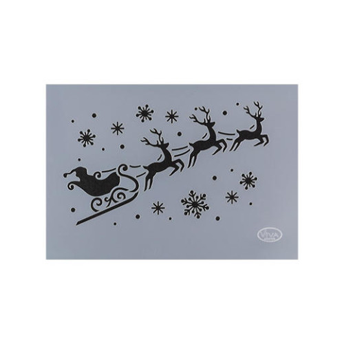 VIVA DECOR УНИВЕРСАЛЕН ШАБЛОН A4 - REINDEER SLEIGH