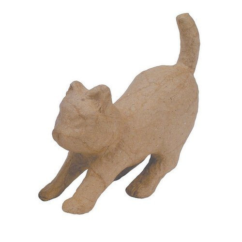 DECOPATCH JUMPING CAT MADE OF PAPER MACHE - AP601O