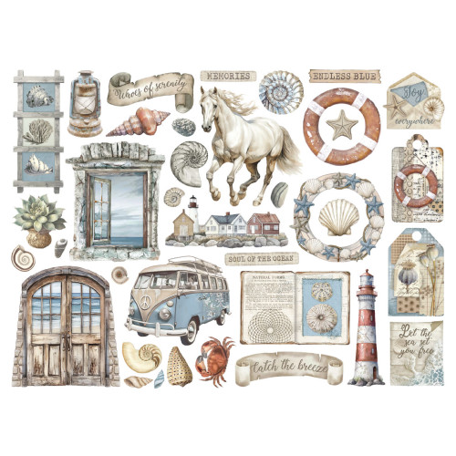 STAMPERIA SILENT SEA DIE CUTS DFLDC115